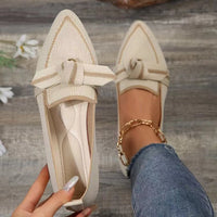Selena Woven Bow Flats