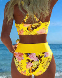 Cosima - Floral Contrast Bikini Set