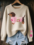 Halen Graphic Round-Neck Sweater