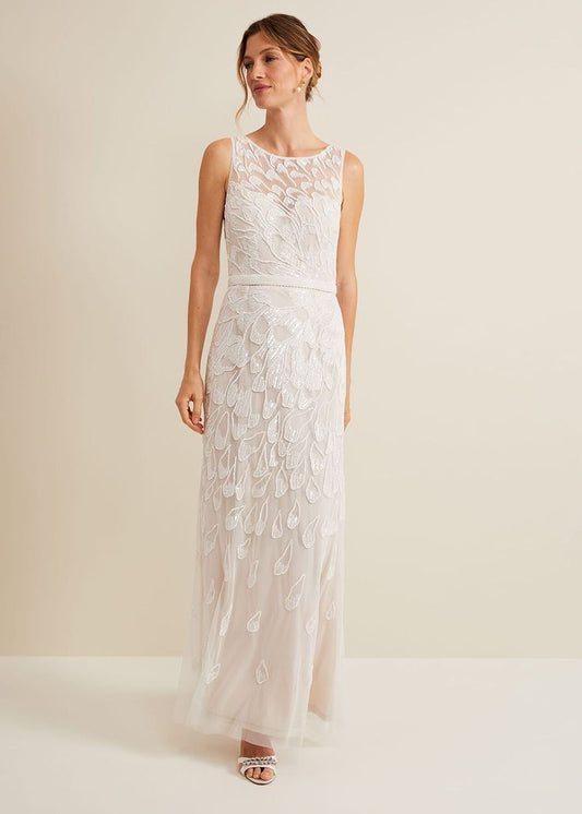 Ottilie Beaded Maxi Wedding Dress Phase Eight AU