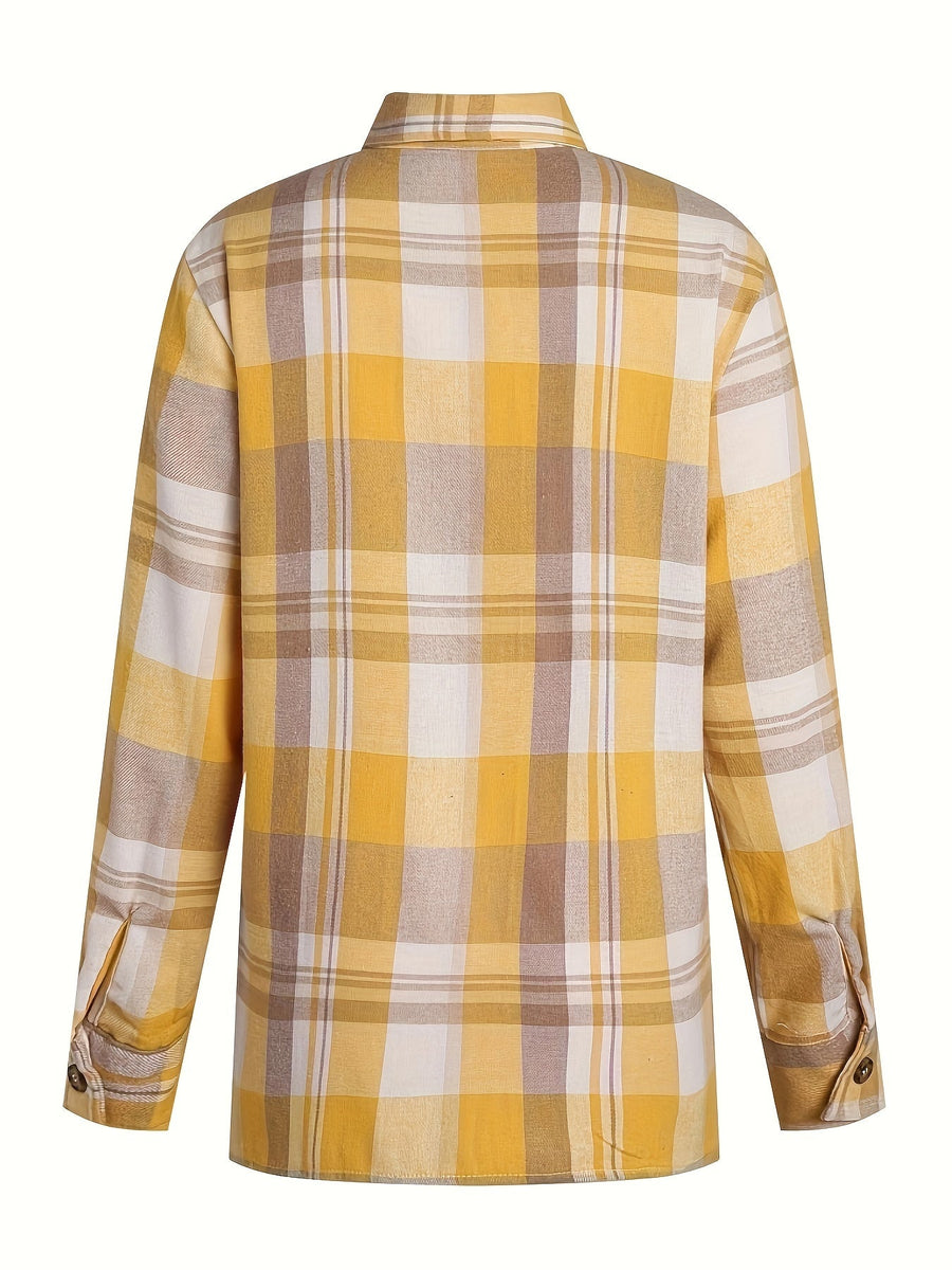 Colette – Long Sleeve Gingham Summer Shirt