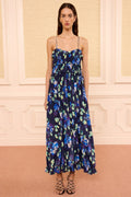 Clove Cami Silk Dress Evening Bloom Evening Bloom