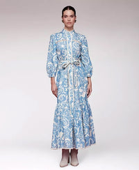 Avec Les Filles Women's Belted Puff Shoulder Maxi Dress Macy's