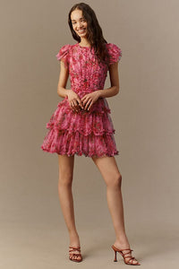 High-Neck Mini Dress