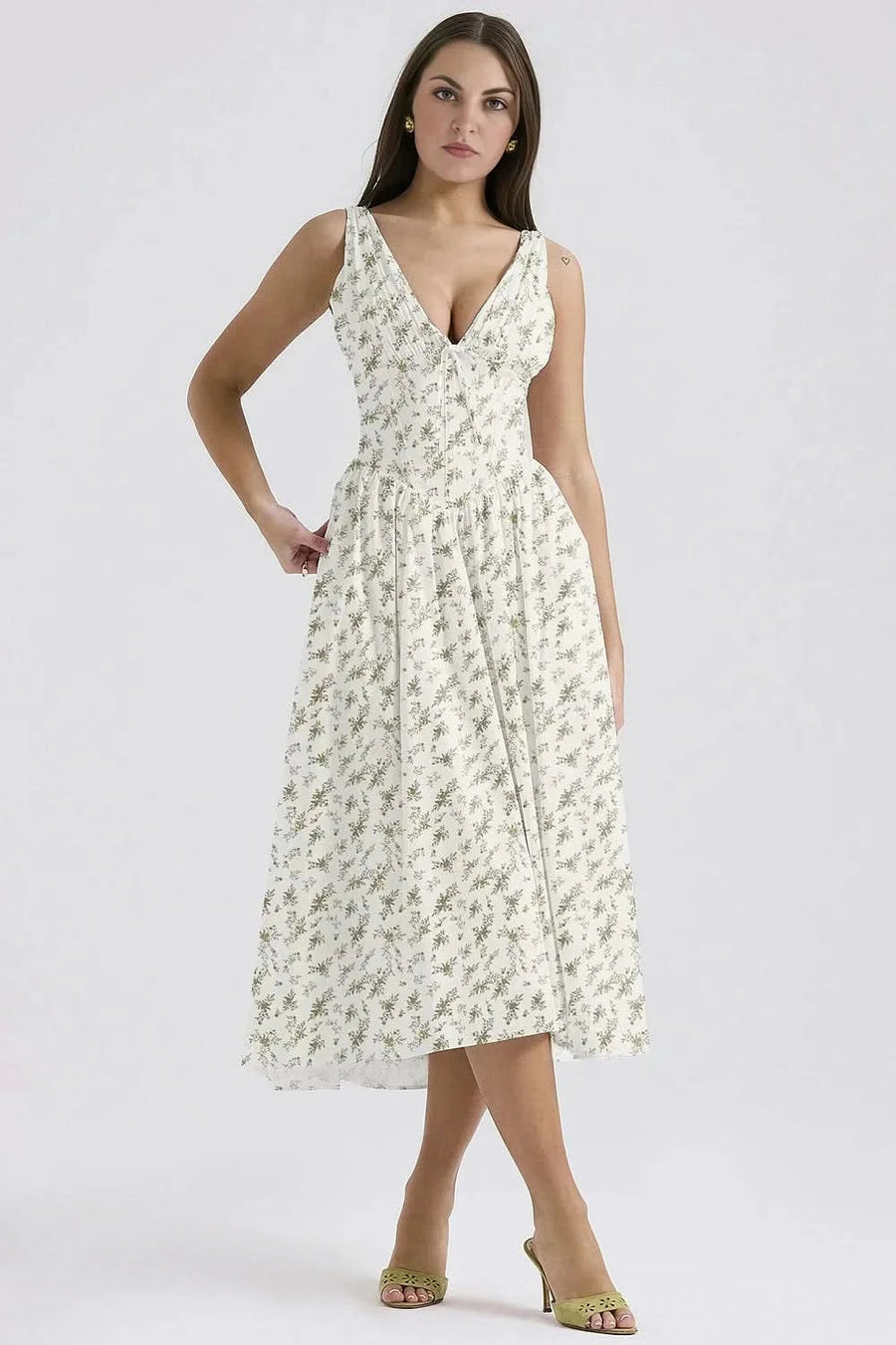 EMILY | CORSET SUNDRESS green