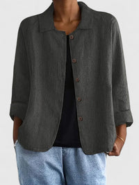 Claudine | Sophisticated Top Dark Gray
