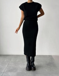 RENA | KNIT SET black