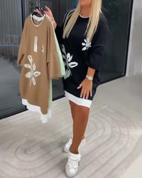 Celandine - Casual Cotton Knee-Length Dress