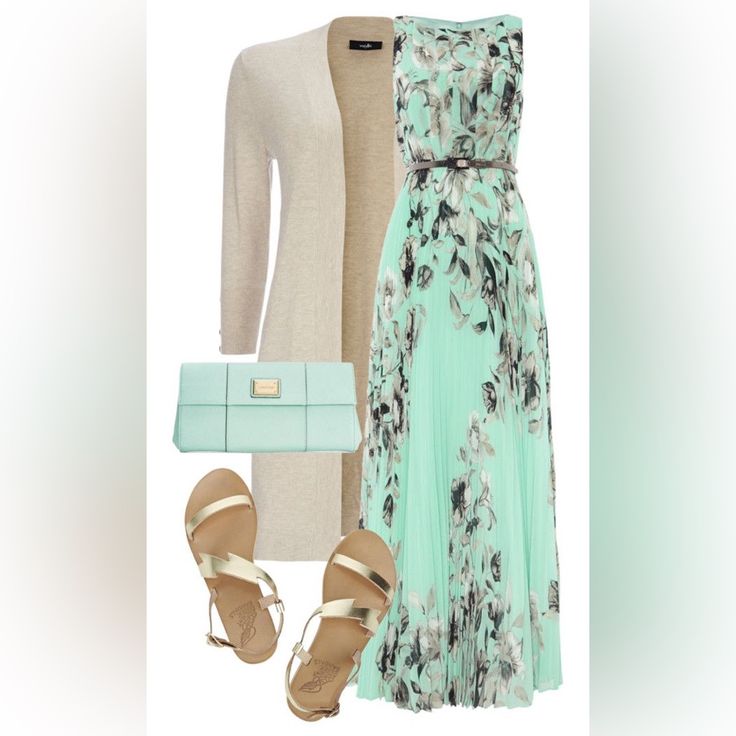Eliza J Dress Eliza J Pleated Maxi Dress Color: Gray Green Size: 10