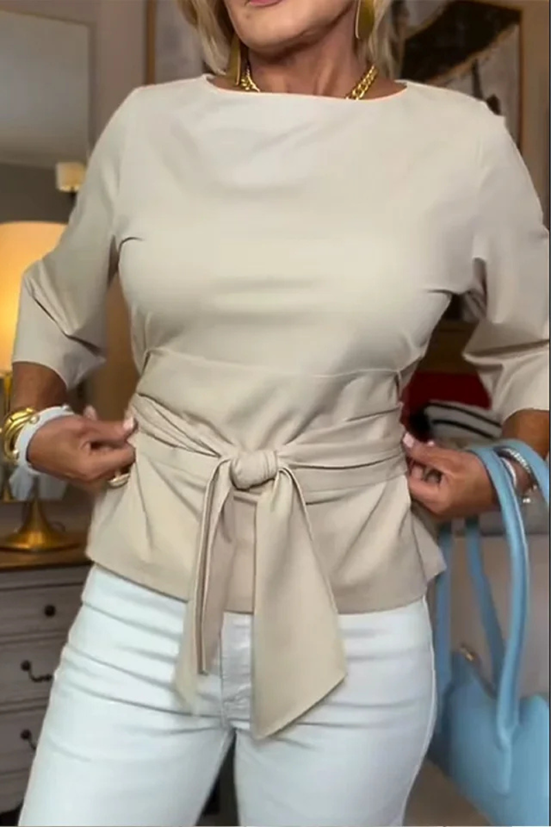 Halcyon - Tie Waist Elegant Top