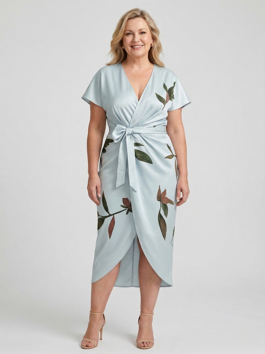 Cassia - Vera Elegant Wrap Dress