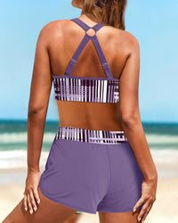 Lowenna - High Waist Ribbed Bikini