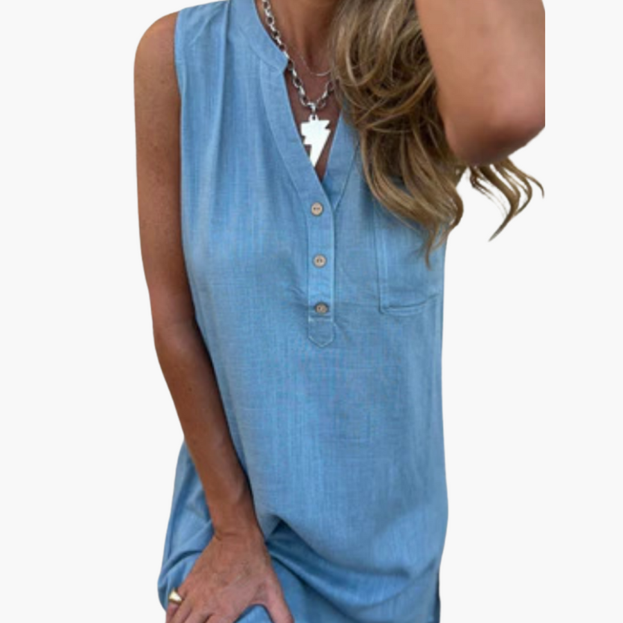 Harper - Sleeveless V-Neck Dress