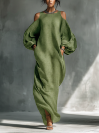 Brea – Cold Shoulder Maxi Dress