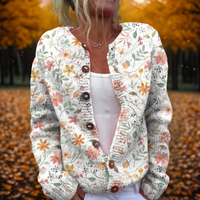 Grace | Flowers Print Cardigan Multicolour