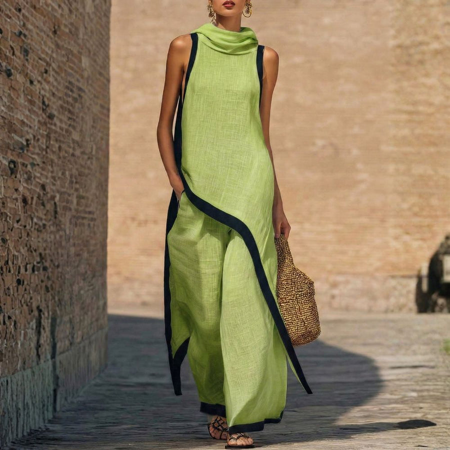 Lexie - Sleeveless Linen Trouser Set