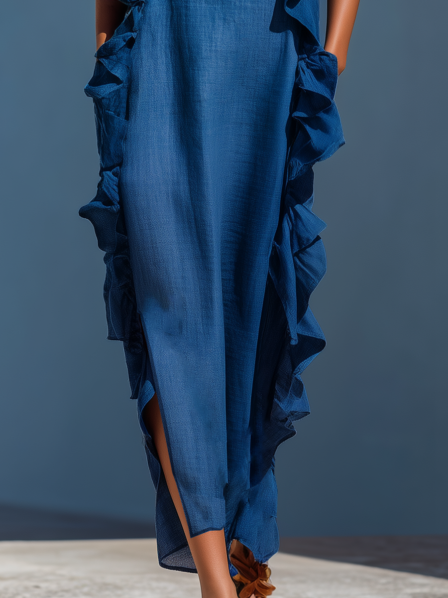 Madison - Flowing Ruffle Maxi Dress