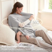 Taupe Peekaboo Nursing Poncho