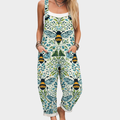 Natasha - Comfortable Printed Dungarees