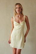 Lizzy Front Twist Tie Back Mini Dress Twist Front Mini Dress