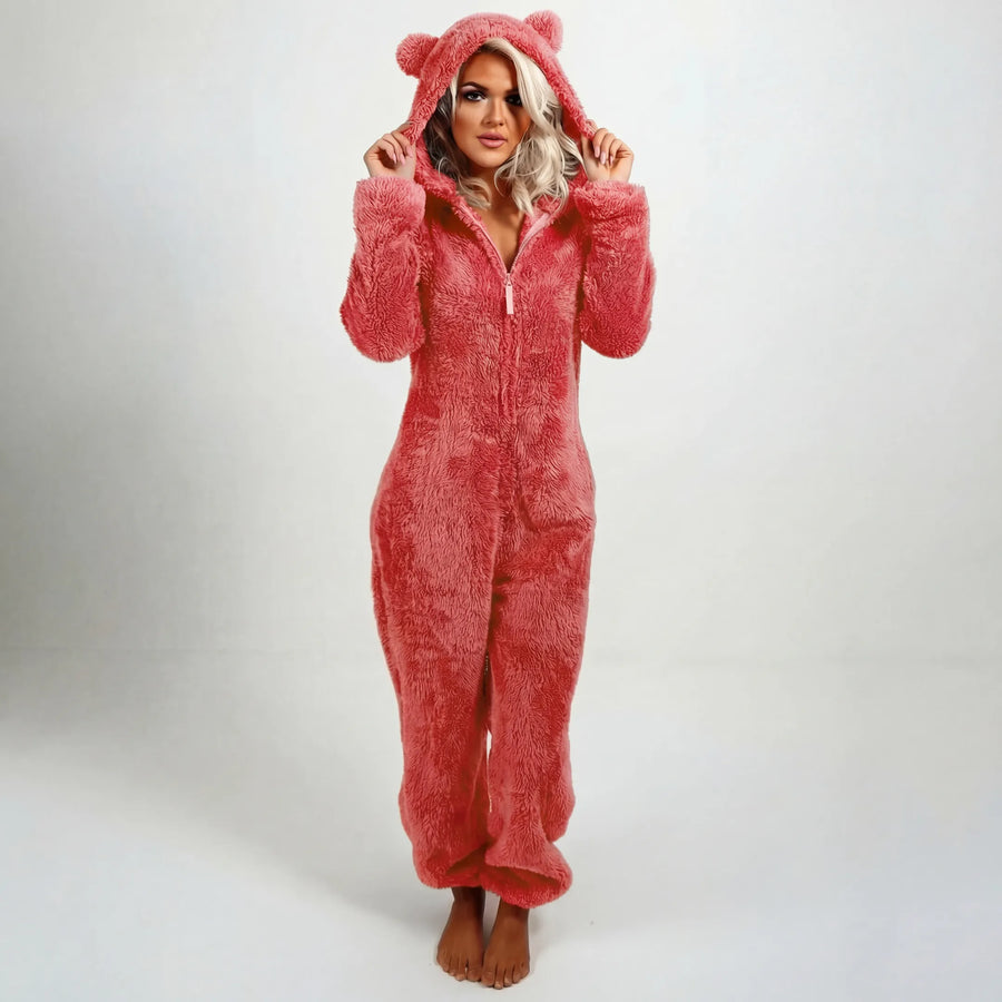 Gillian - Ultra-Soft Teddy Hoodie Suit