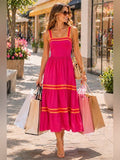 Ted Baker Dress Ted Baker Norabel Tiered Jersey Vest Midi Dress Bright
