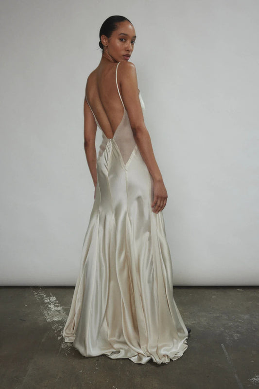Simone Slip Dress Ivory S (Expected To Ship June) Ivory