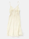 Erica Tanov Maude Silk Slip Dress Ivory On Garmentory
