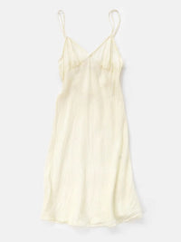 Erica Tanov Maude Silk Slip Dress Ivory On Garmentory