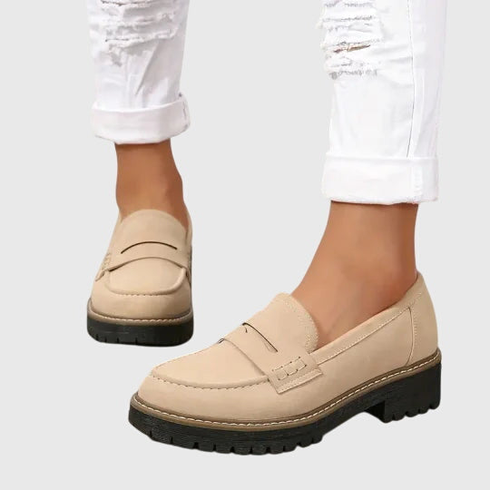 Destiny | Timeless Suede Loafers Beige