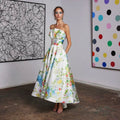 Frascara Dress Frascara Strapless High Low Dress Color: Blue White