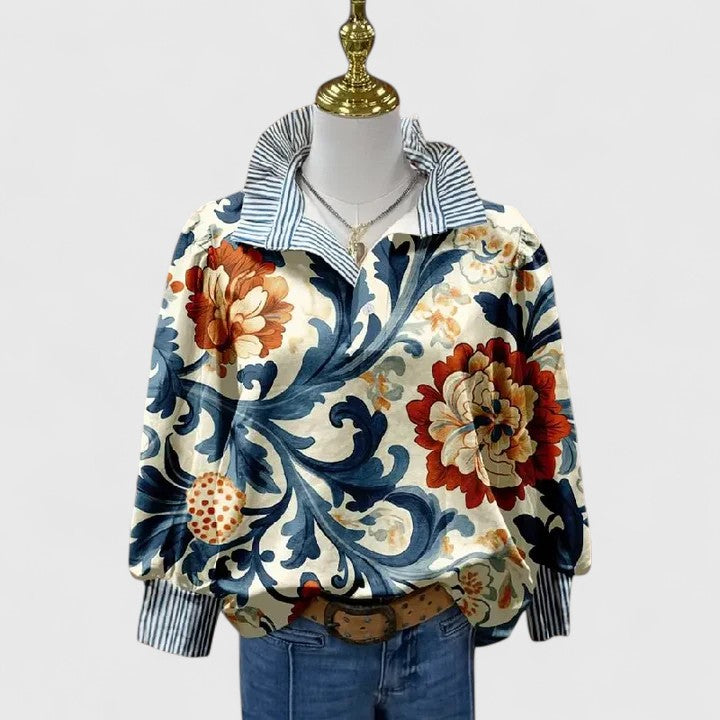 Therese | Elegant Blouse Multi-Colored