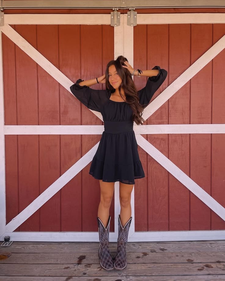 Black A Line Chiffon Homecoming Dress Casual Dress Y2836