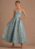 Florentine Lake Blue Maxi Dress