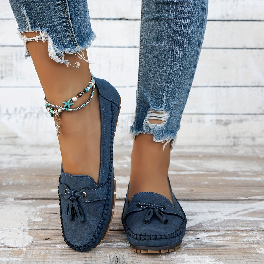 Natalie – Classic Loafers with Tassel Detail
