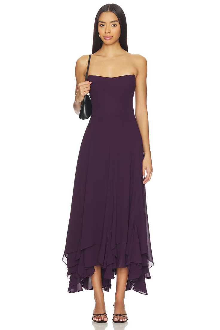 Monterey Dress in Black Cherry