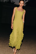 Especia Mesh Ruffle Dress