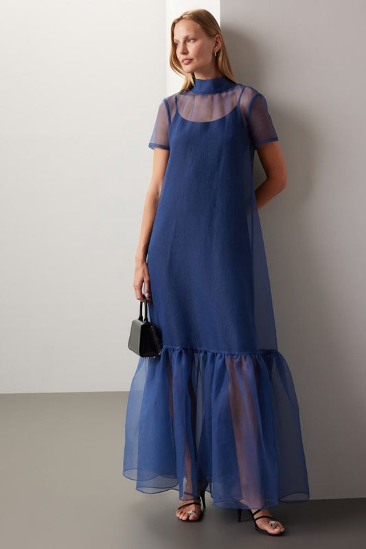 Navy Calluna Dress
