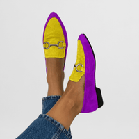 Ginevra | Colorful Boho Loafers Yellow
