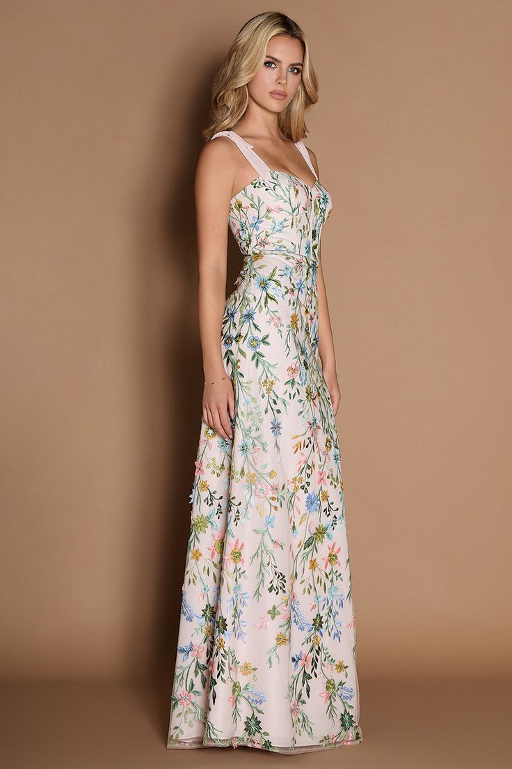 Amarie Blush Pink Multi Maxi Dress