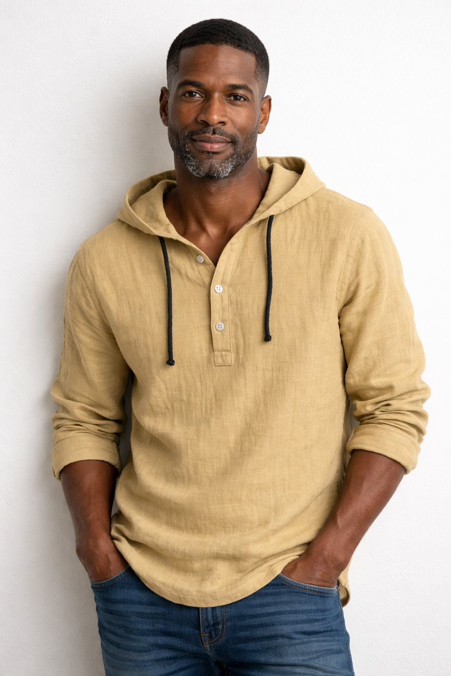 Hamish - Dante Linen Hooded Shirt