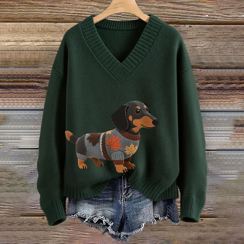 Halen Graphic Round-Neck Sweater