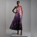 Karen Millen Dress Nwt Karen Millen Petite Ombre Floral Soft Pleated