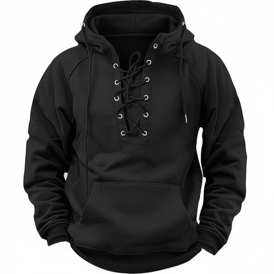 Samuel - Rugged Hoodie for Cold Days – Black