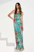 Tropical Print Strapless Dress Botanic Isle Botanic Isle Medium