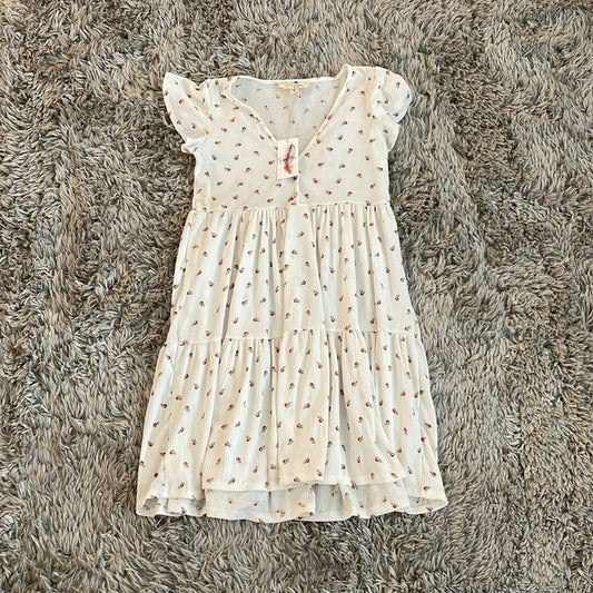 Jessica Simpson Dress Jessica Simpson White Floral V Neck Mini Dress