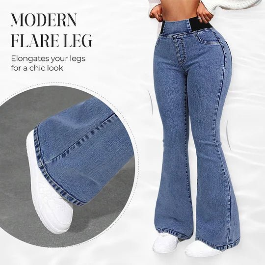 Eliana – High Waist Stretch Flare Jeans for Everyday Wear