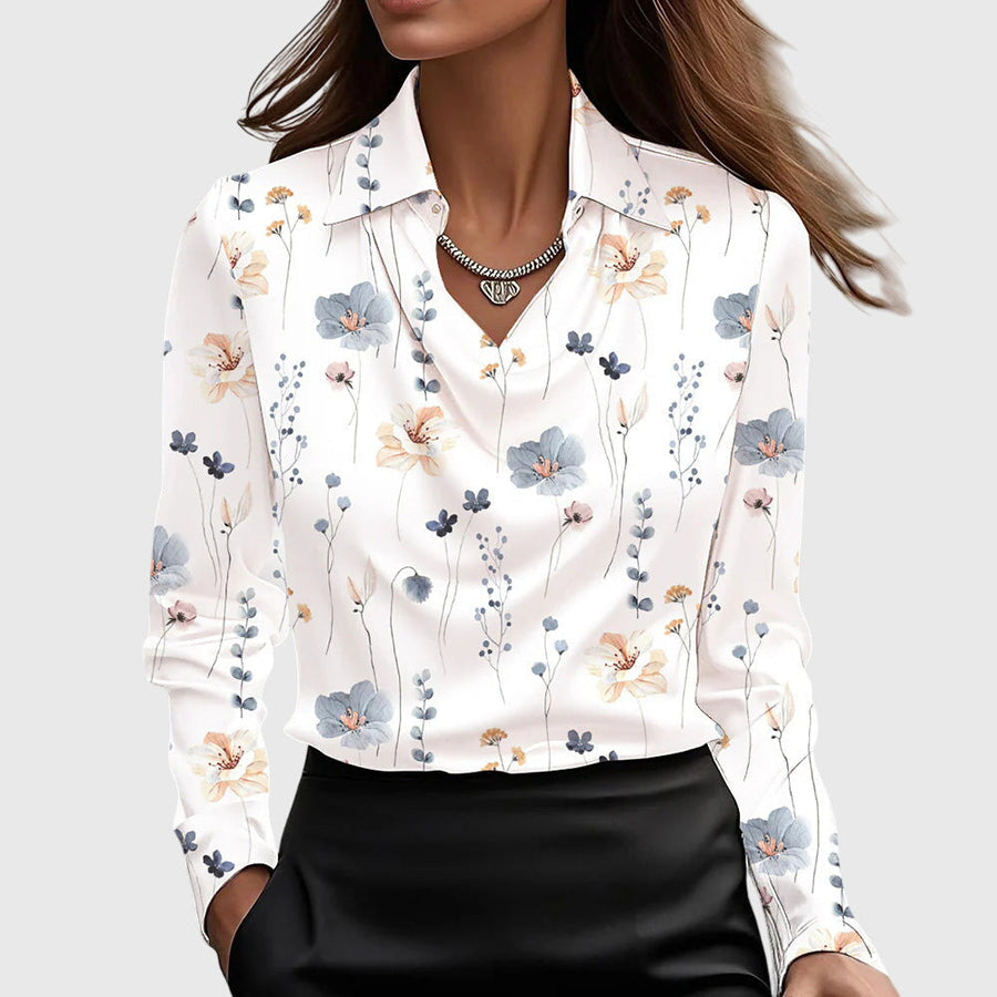Brooklyn | Elegant Blouse White Floral