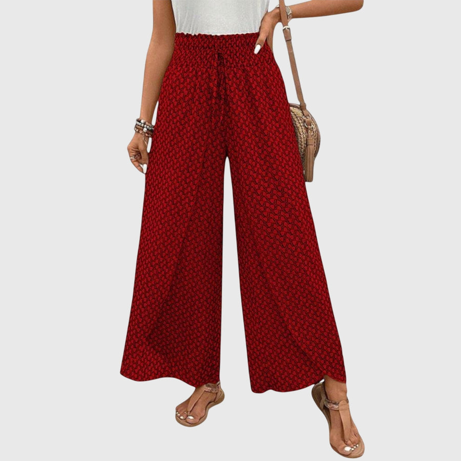 Chiara - Stylish Palazzo Pants Red