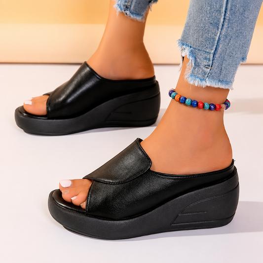 Tiffany - Orthopaedic Comfort Sandals with Arch Support – Black